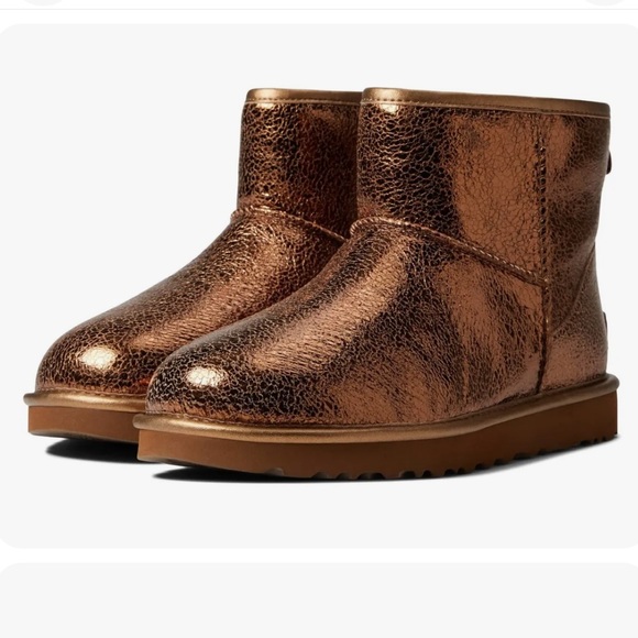 UGG Shoes - Ugg | Classic Mini Metallic Boot in Bronze